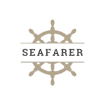 Beige and Black Retro Sailing logo